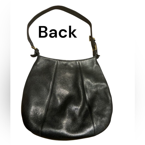 Vintage pebbled leather GUESS bag in black - Picture 3 of 8